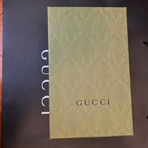 Gucci Sandals Fabric New Espadrille Canvas GG/Napa Charlotte light blue 6.5 - Picture 9 of 10